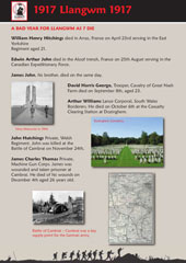 Llangwm: A Village at War Exhibition 1917-2